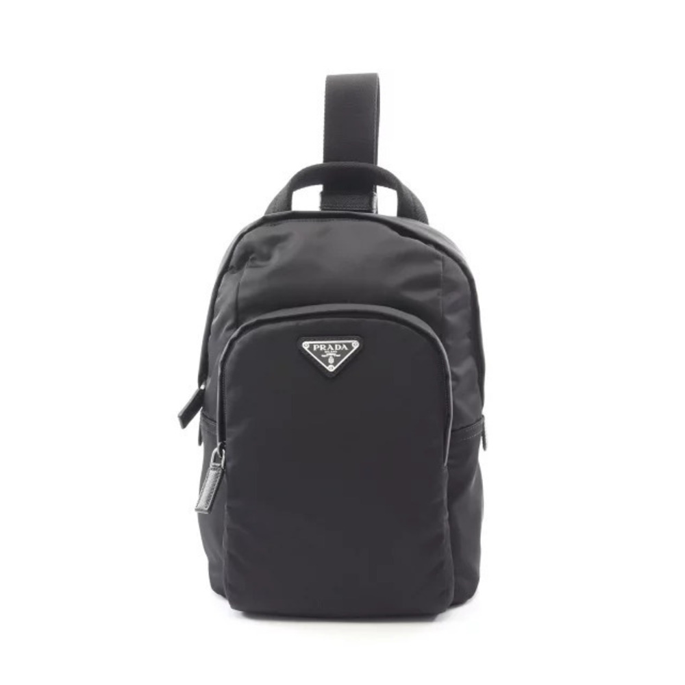 Prada Re Waist Bag Body Saffiano Leather Black